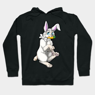 Bobtail BunnyCat: Cream Lynx Point (White) Hoodie